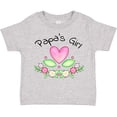 thumbnail image 3 of Inktastic Papa's Girl Heart Flowers Girls Toddler T-Shirt, 3 of 5