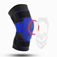 thumbnail image 2 of Rodilleras De Compresión Para Hombres Y Mujeres, 2 Uds., Rodilleras Tejidas, Protectores De Manga De Silicona Para Correr, Baloncesto, Gimnasio qarigey OD015219-01, 2 of 6