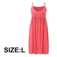 thumbnail image 5 of Vestido de verano informal sin mangas con estampado floral para mujer, 5 of 5