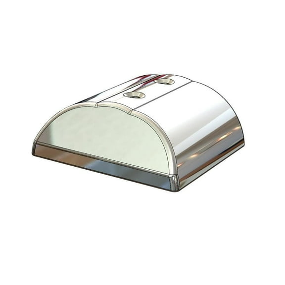 Taco Marine F16-0276 Stainless Steel Large Suproflex End Cap #10 Csk