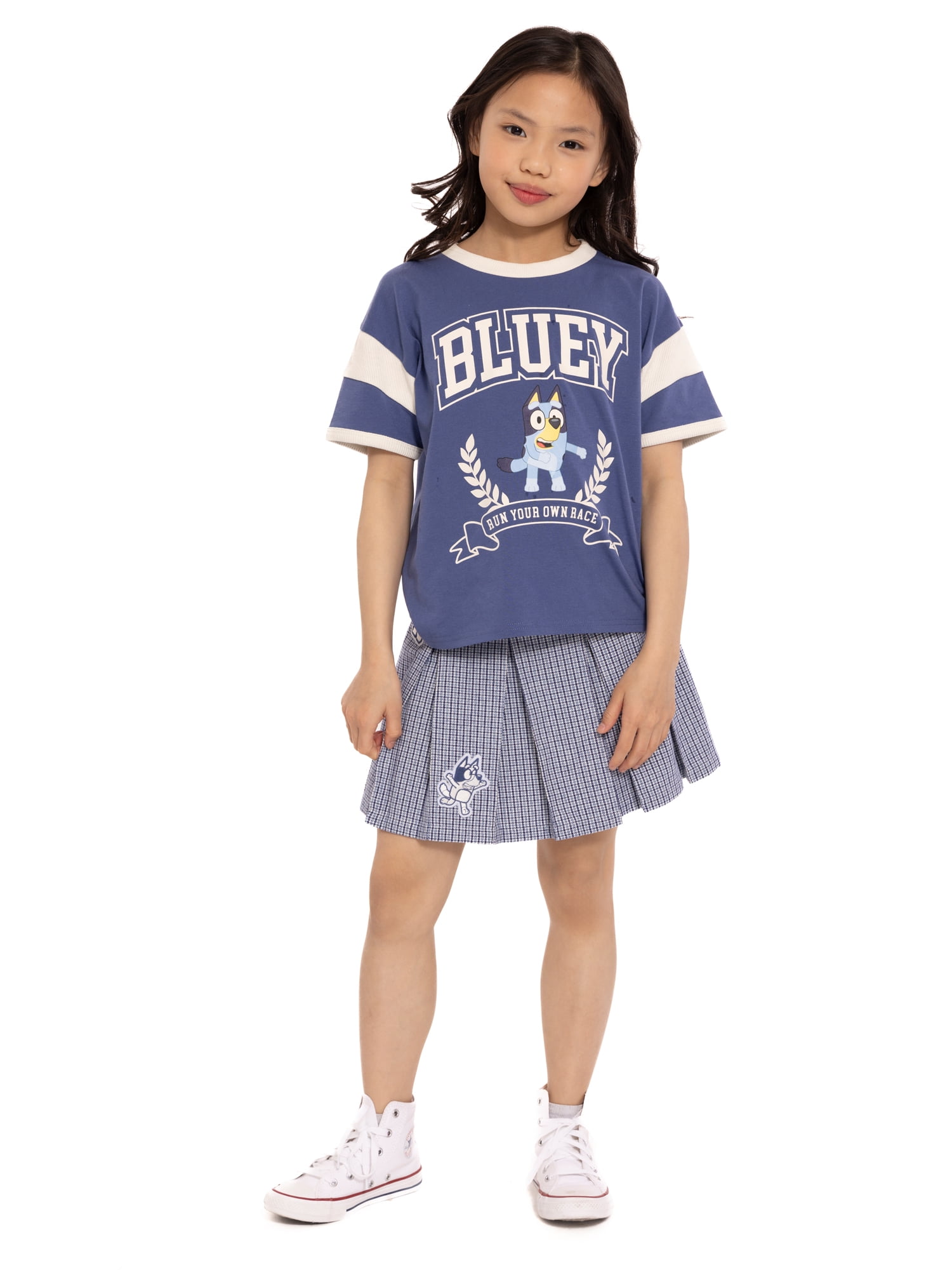 Bluey Girl's Short Sleeve Graphic T-Shirt, Sizes 4-16