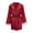 Red, variant on XMMSWDLA Women's Satin Robe Pure Color Short Kimono Robes V-Neck Bridesmaid Wedding Party Bathrobes Silk Pajamas for Women