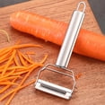 thumbnail image 1 of Pelador de frutas 2 en 1, rallador de zanahorias de doble cabeza, herramienta de cocina casera fácil de limpiar Sywqhk Libre de BPA, 1 of 8