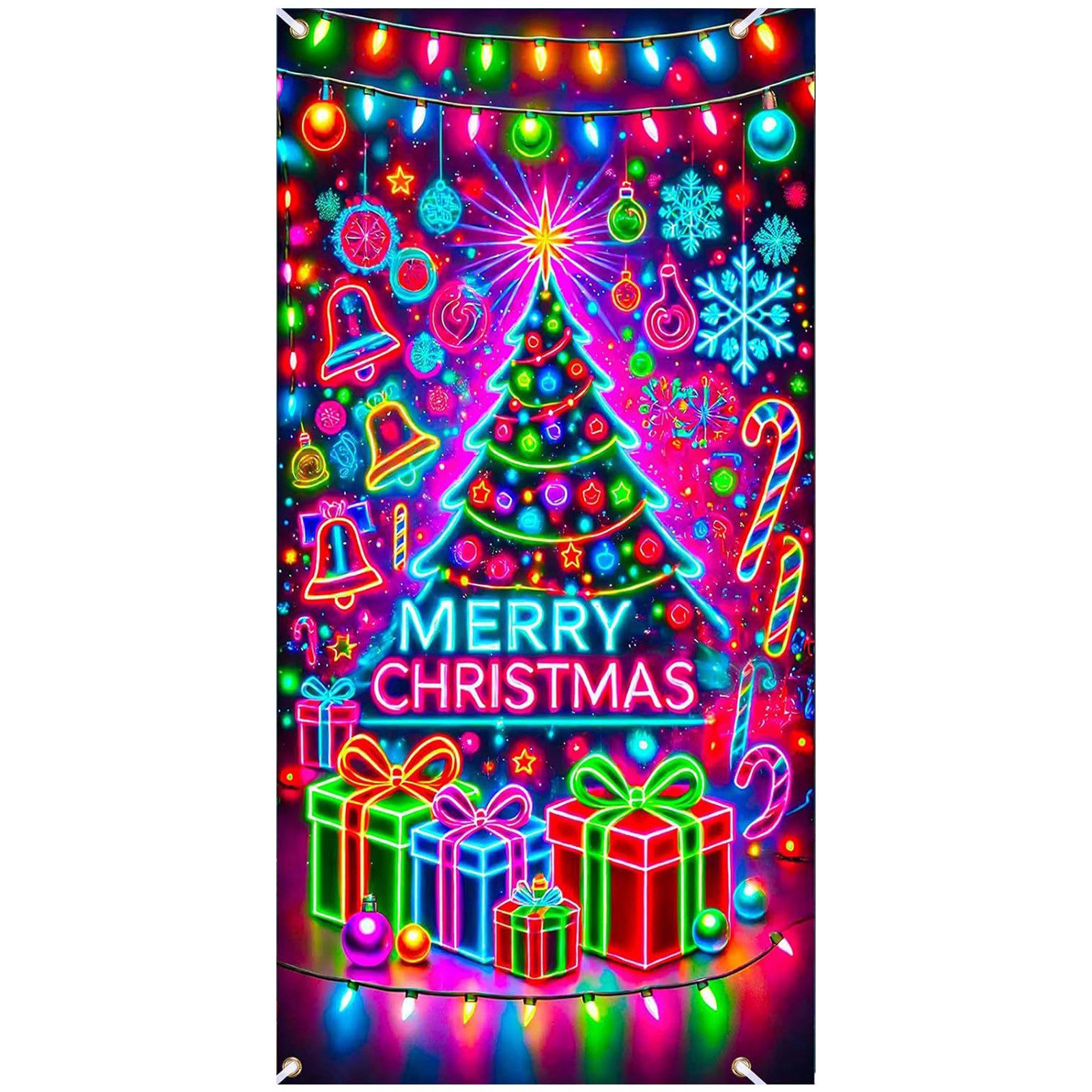 Décoration Porte Noël Bannière De Noël Suspendue 180x90 Cm - Décoration De Porte Intérieur/extérieur, Polyester, Facile à Accrocher Décoration Porte Hiver Décoration Porte Noël Bannière De Noël Suspendue 180x90 Cm - Décoration De Porte Intérieur/extérieur, Polyester, Facile à Accrocher Décoration Porte Hiver