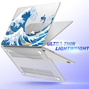IBENZER MacBook Air 13 inch case 2025 2024 2023 2022 M5 A3449 M4 A3240 M3 A3113 M2 A2681, Hard Shell Case & Keyboard Cover & Type-C Adapter, FUJI,W-MAT13-KK-FUJI+1TC