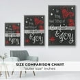thumbnail image 4 of Comfort and Joy in Red - Framed Gallery Wrapped Holiday Canvas - 27 x 41 - White Frame, 4 of 8