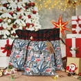 thumbnail image 6 of Rocae Flamingo And Zebra Print Christmas Drawstring Linen Gift Bag with Drawstrings Treat Bag Goody Present Bags for Christmas Party Favor, 6 of 8