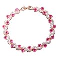 thumbnail image 1 of Sonducket de mujer cobre brillante exquisita mano muñeca joyería hebilla boda vacaciones brazalete artesanía decoración de moda Ropa, zapatos y accesorios Miscelánea Rojo Sonducket AP015300-01, 1 of 6