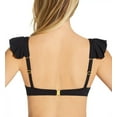 thumbnail image 3 of Women's Bleu Rod Beattie F21117 Rufflicious Ruffle Underwire Swim Top (Black 8), 3 of 3