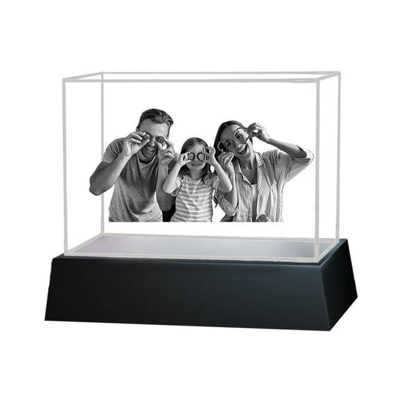 3D Crystal Photo for Mom, Dad, Men, Women, Christmas, Great Personalized Gift φυ W4B6
