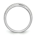 thumbnail image 2 of 14K White Gold Ring Band Wedding Diamond Round , Size 5, 2 of 7