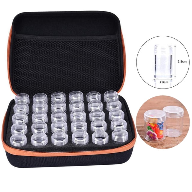 Essential Oil Case 30-Grid Essential Oil Organizer with 30 Small Bottles