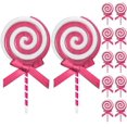 thumbnail image 2 of Adornos Colgantes de Bastón de Caramelo XINYU 12 Piezas Navidad Plástico Rosa, 2 of 8