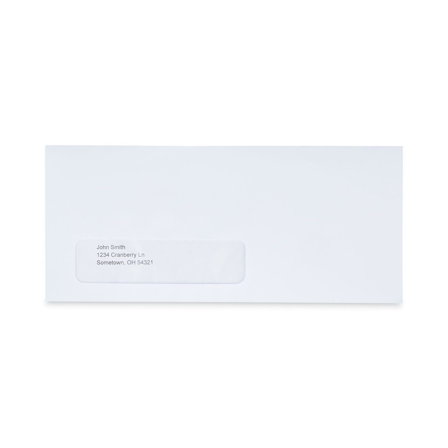 Universal Peel Seal Strip Business Envelope, #10, Square Flap, Self-Adhesive Closure, Lower Left Window, 4.13 x 9.5, White, 500/Box (36005)