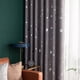thumbnail image 4 of Cortina de 2 piezas con estrella plateada caliente y Luna opaca completa dormitorio sala de estar ai TOMSHOO Gris, 4 of 7
