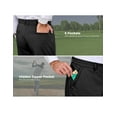 thumbnail image 6 of Little Donkey Andy Men's Lightweight Flat Front Dress Golf Pants with 5 Pockets, Stretch Casual Work Slacks, Classic Fit (Black S), 6 of 7
