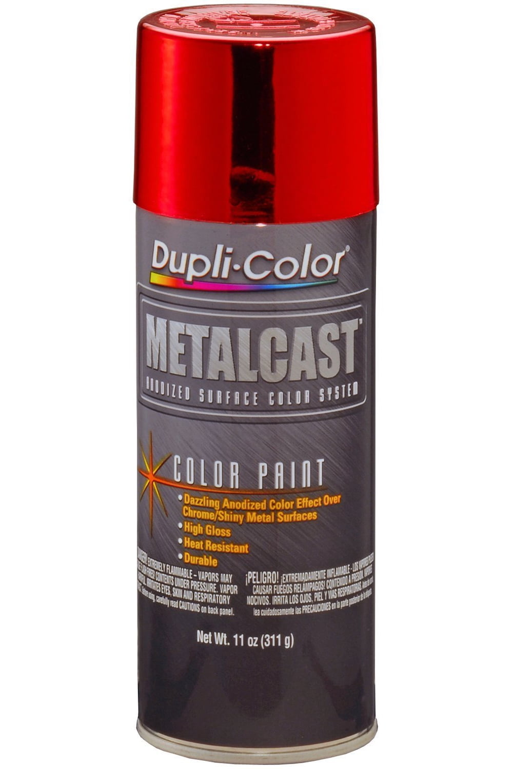 Buy DupliColor 11oz RED ANODIZED Metalcast Color Heat Resistant Chrome
