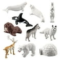thumbnail image 2 of 20x Modelo de Animal Ártico Juguetes Estatua Decoración del Hogar Sunnimix Figuras de Simulación, 2 of 8