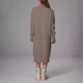 thumbnail image 4 of Women's Winter Maxi Sweater Dress Oversize Long Sleeve Knit Pullover Chunky Bell Loose, 4 of 5