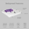 thumbnail image 7 of Jessy Home Purple Flower Quilt Full/Queen Floral Bedspread Soft Bedding Coverlet Set, 7 of 7