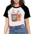 thumbnail image 3 of Camiseta de capibara para mujer, camisetas Kawaii, camiseta divertida de Capibara, camisetas Harajuku, ropa femenina, moda kawaii Y2k 90s, 3 of 5