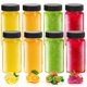 thumbnail image 1 of Botella de vidrio Jarsoph transparente de 60 ml con tapas a prueba de fugas, paquete de 8, 1 of 8