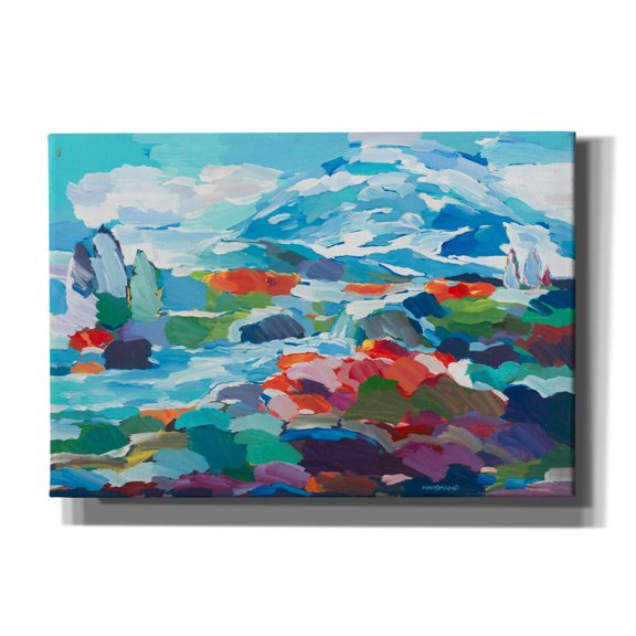 Epic Graffiti 'Conceptual Color' by Hooshang Khorasani, Canvas Wall Art, 26"x18"
