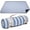 Cerulean Blue, variant on Waterproof Picnic Blanket Portable with Carry Strap for Beach Mat or Family Outdoor Camping Party, Park Blanket for Grass Park, Hiking, Travel, Concerts (Denim Blue)