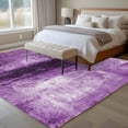 thumbnail image 4 of Purple Area Rug 5x7 FT, Non Slip Bedroom Throw Carpet, Retro Oil Painting Modern Abstract Art Aesthetics Washable Soft Floor Carpet Non-Shedding Rug for Dining Room Bedside Classroom Desk, 4 of 9