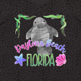 thumbnail image 4 of Inktastic Daytona Beach Florida Cute Swimming Manatee Women's Plus Size T-Shirt, 4 of 5
