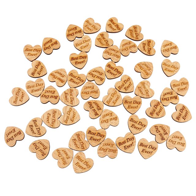50pcs "el más De Todos" Decoración De Dispersión De De De Yuyangstore Mejor día del corazón Chips