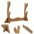 thumbnail image 3 of Support d'Épée en Bois Massif 2 Couches Support d'Épée Médiéval Katana, 3 of 8