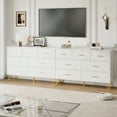 thumbnail image 5 of YouTrend 7 Drawer Dresser,Adult Dresser with Golden Legs & Handles,Wooden Chest of Drawer, for Bedroom Living Room,White, 5 of 10