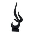 thumbnail image 2 of CoudarTitie Abstract Sculpture Aesthetic Collection Creative Flame Statue Resin Figurine for Black, 2 of 9