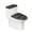Shark, variant on HELLHERO Toilet Lid Seat Cover & Bathroom Seat Covers with Fits All Toilet Shapes Polyester for Washable, Easy to Install