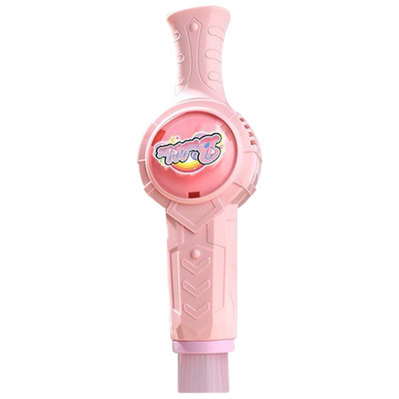 Rechargeable Bubble Smoke Magic Wand with Lights and Music, Bubble Blowing Machine with 70ml Solution and Mist Effect ABS Design, USB Powered Interactive Party Favor (Pink)
