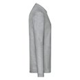 thumbnail image 2 of Fruit of the Loom - Polo Premium de Jaspeado de Manga Larga para Hombre (Gris Jaspeado Atlético), 2 of 3
