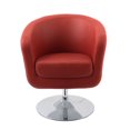 thumbnail image 3 of Fauteuil gondole moderne Mod de CorLiving en cuir reconstitué, 3 of 7