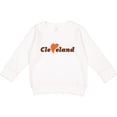 thumbnail image 2 of Inktastic Cleveland Heart Solid Orange Toddler Sweatshirt, 2 of 4
