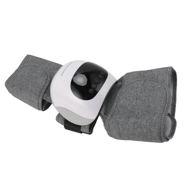 Heated Knee Massager, Heat and Vibration LED Screen Knee Massager Cordless Multifunction 2500mAH Adjustable Strap for Home