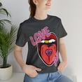 thumbnail image 6 of Love is a Pill Anti Valentines Shirt - Pop Art Tongue Graphic Valentines, 6 of 7