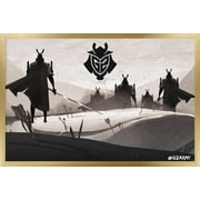 G2 Esports - Samurai Wall Poster, 14.725" x 22.375" Framed