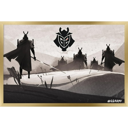 G2 Esports - Samurai Wall Poster, 22.375" x 34" Framed