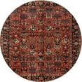 thumbnail image 1 of Ahgly Company Machine Washable Indoor Round Traditional Sienna Brown Area Rugs, 3' Round, 1 of 7