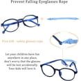 thumbnail image 5 of LifeArt Kid Blue Light Blocking Glasses, Filter 85% of Harmful Blue Light, Anti Eyestrain and Blurry, Computer Glasses (Clear Navy), 5 of 7