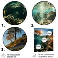 thumbnail image 3 of Designart "Underwater View of the Beach II" Nautical & Beach Metal Art Print, 3 of 5