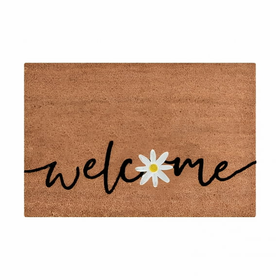 DERONA Doormat Welcome Mat for Outdoors, Large Front Door Entrance Mat, Door Mats Outdoor Entrance 30X17, Brown One Size