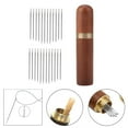 thumbnail image 4 of Agujas autoenhebradoras, 24 unidades para coser a mano, fácil de enhebrar Agujas de Brown_Silver, 4 of 9