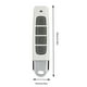 thumbnail image 4 of Control remoto de 4 teclas de plástico con código de clonación de 433 MHz para puerta de garaje (blanco + gris), 4 of 7