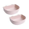 thumbnail image 3 of perfeclan 2x Crate Dog Bowls Water Feeder Dish Easily to Mount Slow Feeding for Wire Cages or Crates for Birds Small Dogs Rabbit Cat Pets Pink, 3 of 9